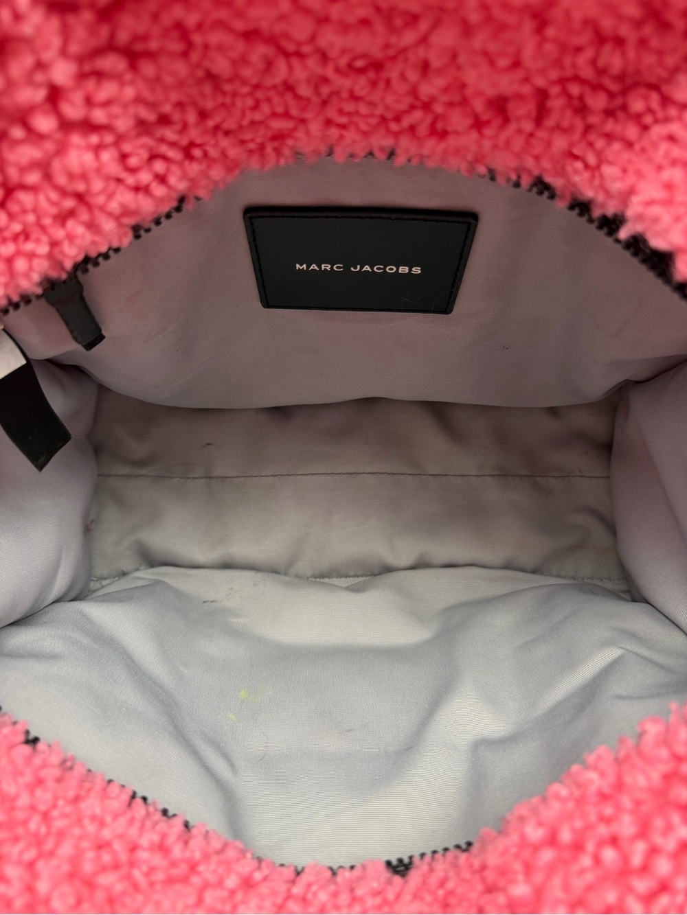 Marc Jacobs Pink Sherpa Mini Tote Bag - Picture 8 of 11
